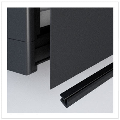 SLIM250 CHR - Vitrifrigo Black Refrigerator w/Freezer (Internal Cooling Unit)