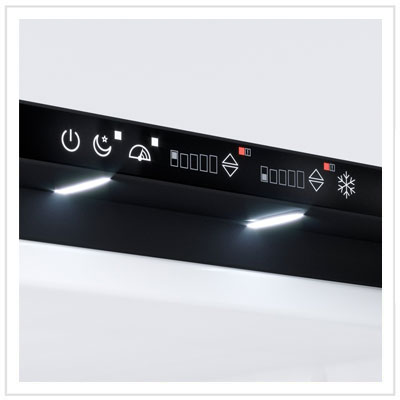 SLIM250 CHR - Vitrifrigo Black Refrigerator w/Freezer (Internal Cooling Unit)