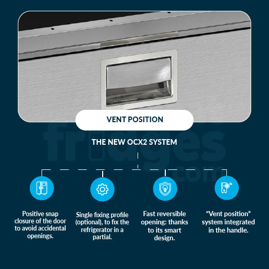 DP2600IXD4-F-3 - Vitrifrigo Front-Loading Stainless Steel Bottom Refrigerator / Top Freezer (Internal Cooling Unit) OCX2 Model