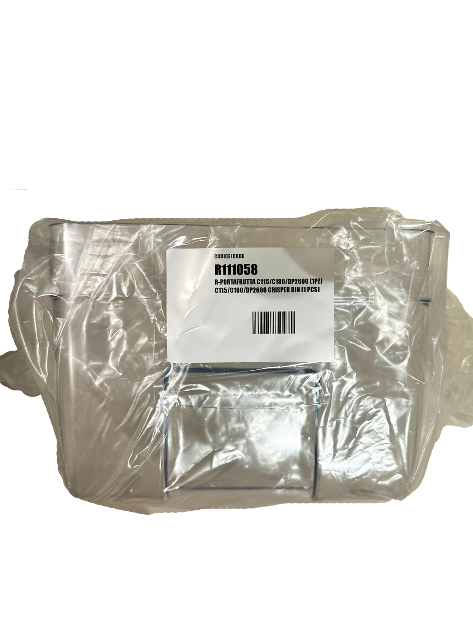 R111058 - Vitrifrigo Crisper Bin, C115/C180/DP2600 (1 of 2)..Newer units have two bins