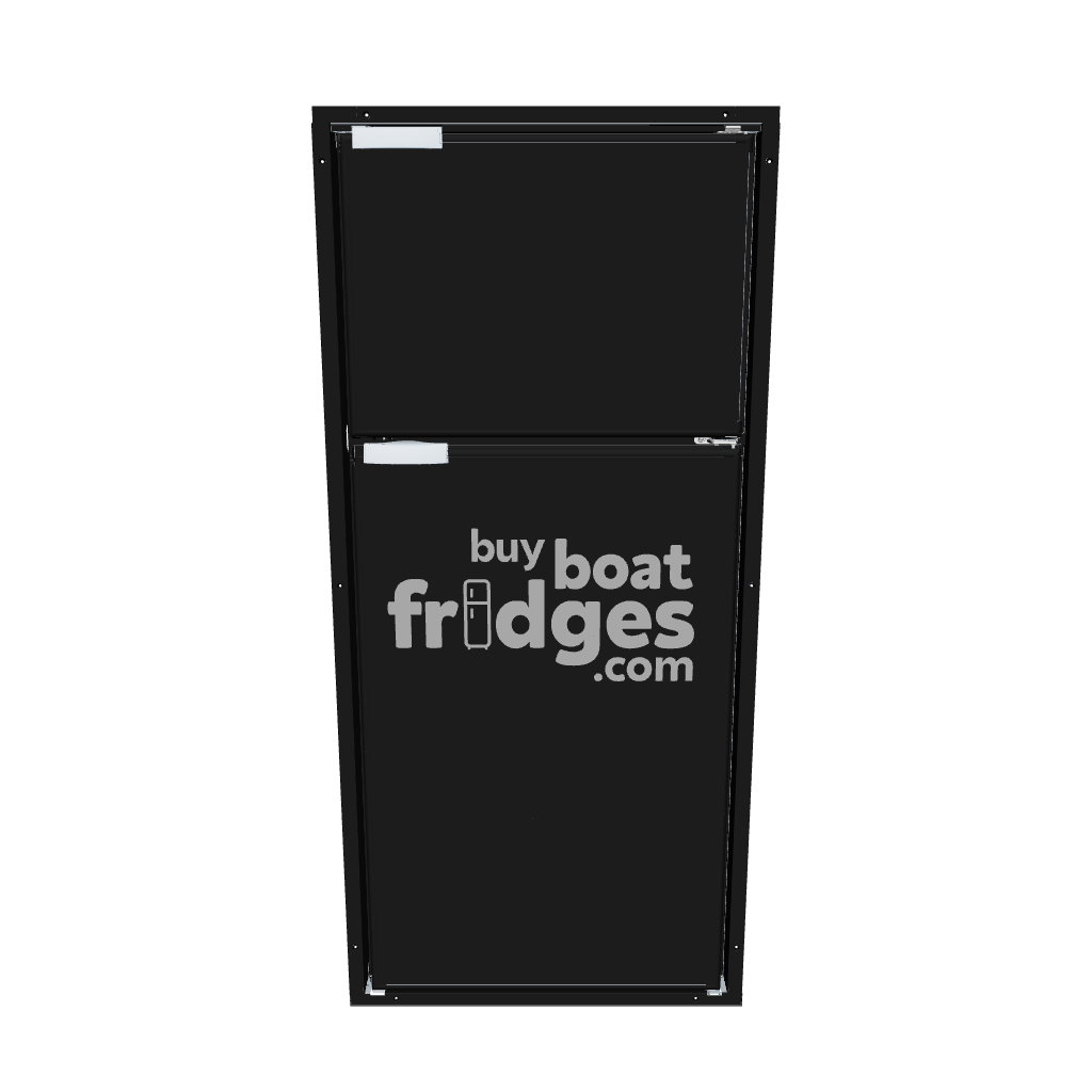 DP2600IBD4-F-3 - Vitrifrigo Front-Loading, Double Door Black Refrigerator w/Freezer Flush Flange (Internal Cooling Unit) UL