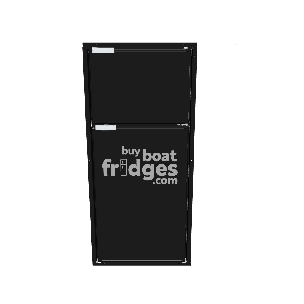 DP2600IBD4-F-3 - Vitrifrigo Front-Loading, Double Door Black Refrigerator w/Freezer Flush Flange (Internal Cooling Unit) UL