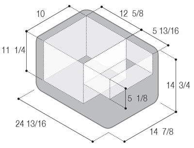 VFT30 - Vitrifrigo Portable Refrigerator/Freezers Single-Compartment - diagram